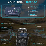 16" Fat Tyre Electric Bike for Adults, 48V 13.5Ah Removable Battery, 250W Motor, Dual Suspension E-Bike with LCD Display