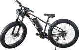 26" Fat Tyre Electric Bike for Adults, 36V 10.4Ah Battery, 250W Motor, 21-Speed E-Bike with LCD Display & Dual Disc Brakes