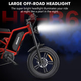 20" Fat Tyre Electric Bike for Adults, 48V 15.6Ah Removable Battery, 7-Speed E-Bike with Dual Suspension & LCD Display