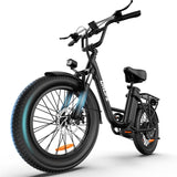 20" Fat Tyre Electric Bike for Adults, Removable Battery, 7-Speed E-Bike with Colour LCD Display, Mountain